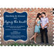 Navy Tying The Knot Engagement Invitations Image 5 of 5